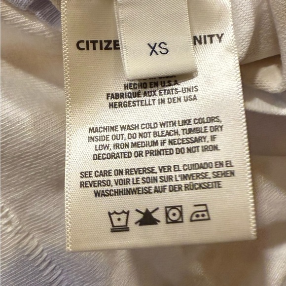 Citizens of Humanity Tie Dye Comfort Soft Coastal Casual Top NWT Sz XS - Picture 4 of 4